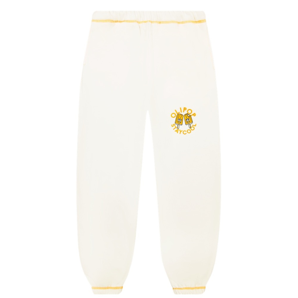 Cream Joggers for Men